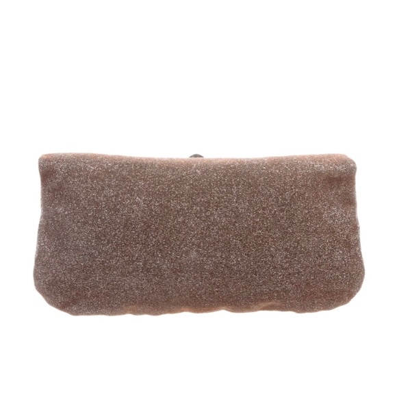 Jimmy Choo Buckle Accented Metallic Clutch - Picture 5 of 5